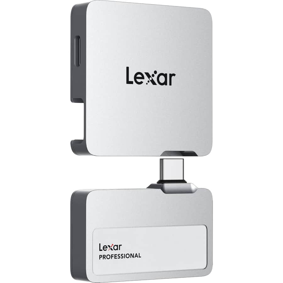 Lexar Professional Go 1TB Portable SSD w/ Hub: $142