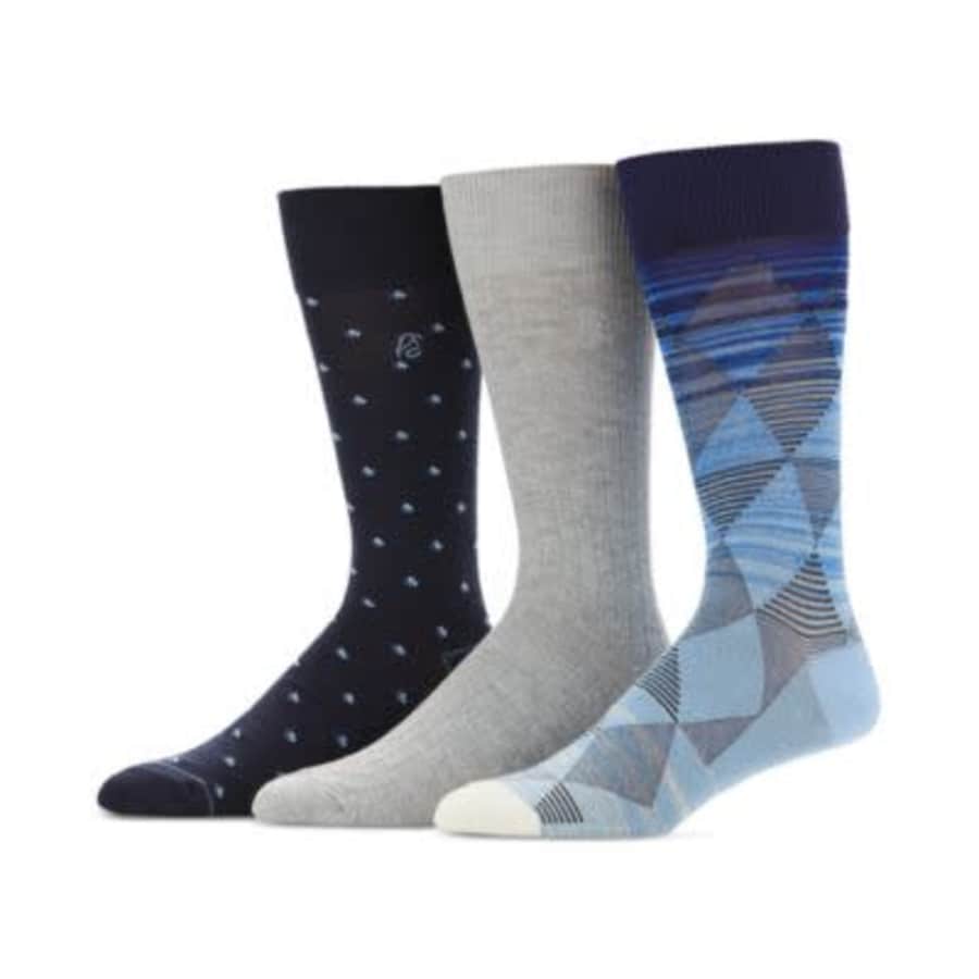 Perry Ellis Portfolio Men's Moisture-Wicking Dress Socks 3-Pack: $5.93
