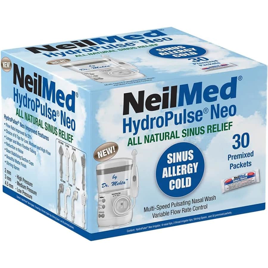 NeilMed HydroPulse Neo Nasal Sinus Irrigation System: $70 NeilMed HydroPulse Neo Nasal Sinus Irrigation System: $70