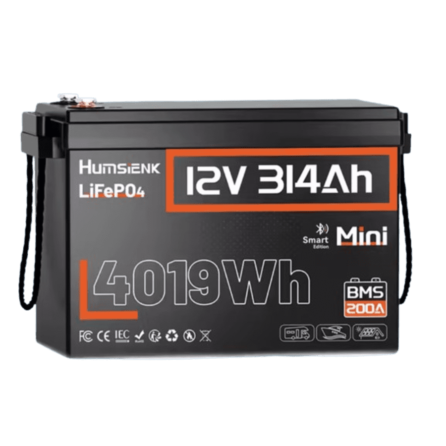 Humsienk 12V 314Ah Bluetooth LiFePO4 Battery: $288