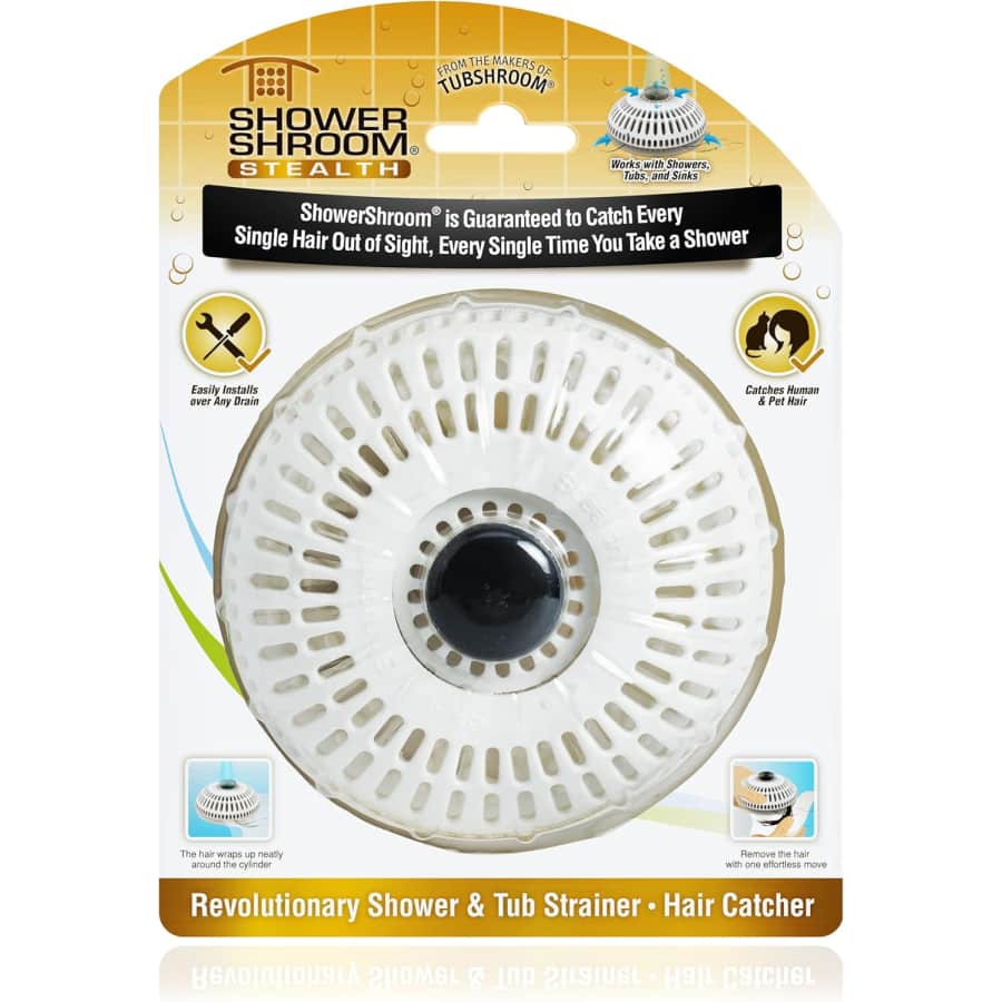 ShowerShroom Stealth Shower & Tub Strainer: $8