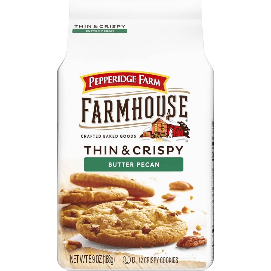 Pepperidge Farm Farmhouse Thin & Crispy Butter Pecan Cookies: $2.54 via Sub & Save