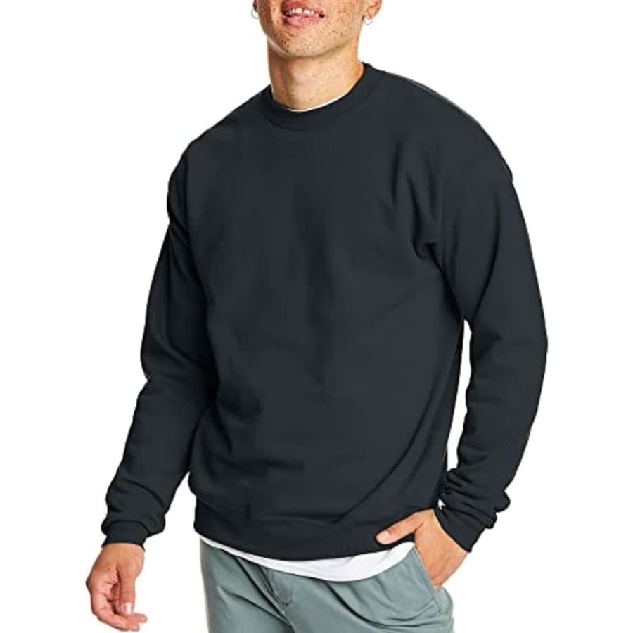 Hanes Men's EcoSmart Fleece Pullover Crewneck Sweatshirt 2-Pack: $15 Hanes Men's EcoSmart Fleece Pullover Crewneck Sweatshirt 2-Pack: $15