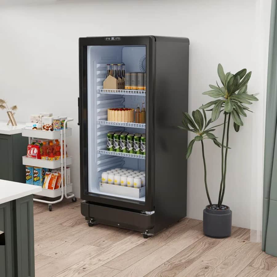 Yitahome 6-cu. ft. LED Commercial Beverage Cooler w/ 3 Shelves: $423.49