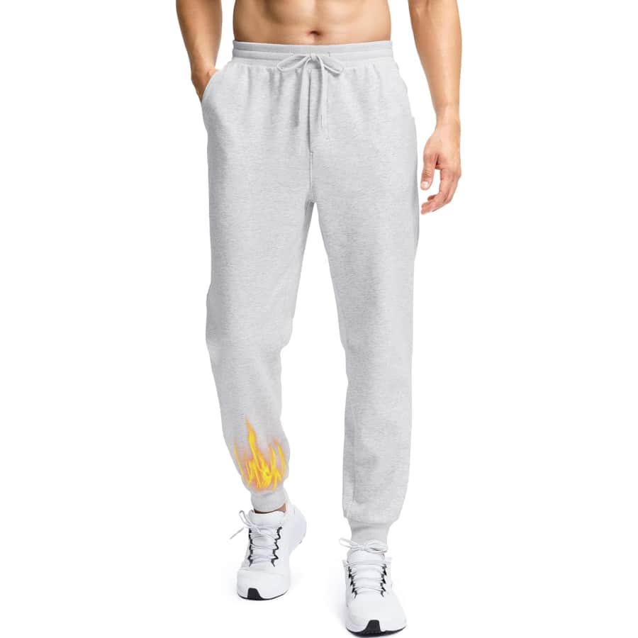 Soothfeel Men's Fleece Joggers Pants: $12.49
