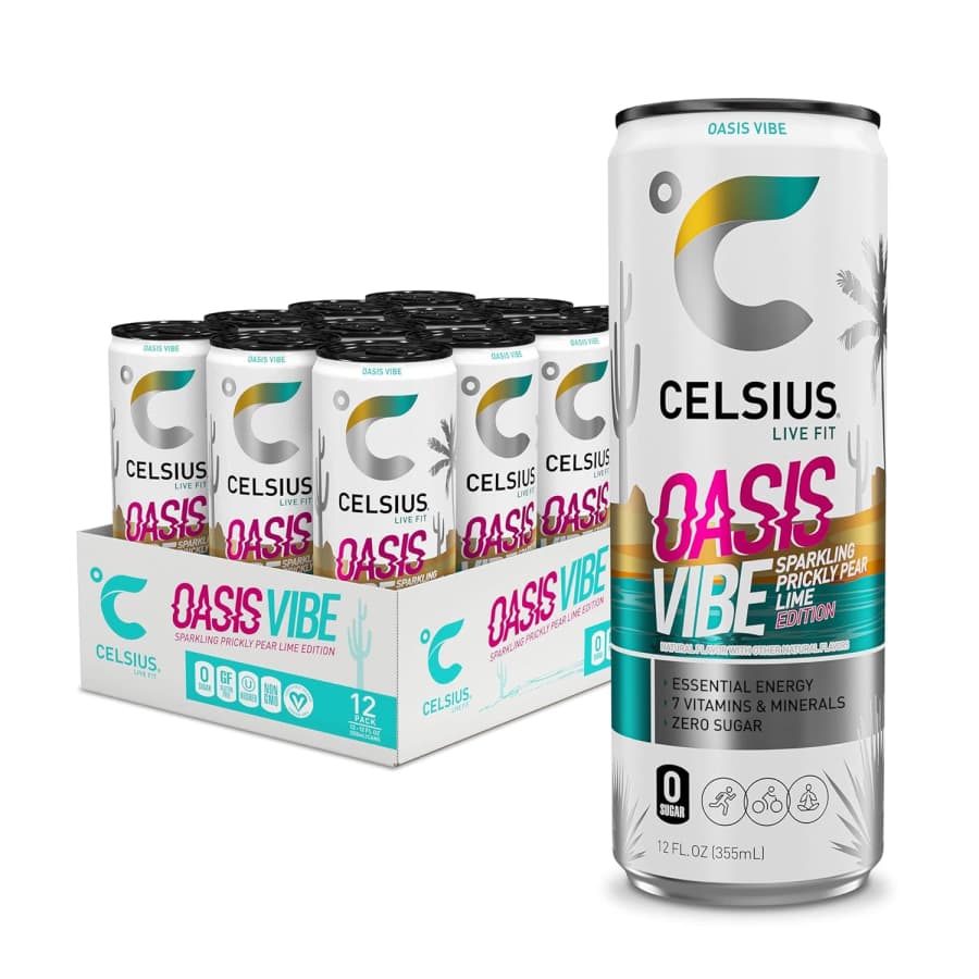 Celsius Sparkling Oasis Vibe Energy Drink 12-Pack: $14 via Sub. & Save Celsius Sparkling Oasis Vibe Energy Drink 12-Pack: $14 via Sub. & Save