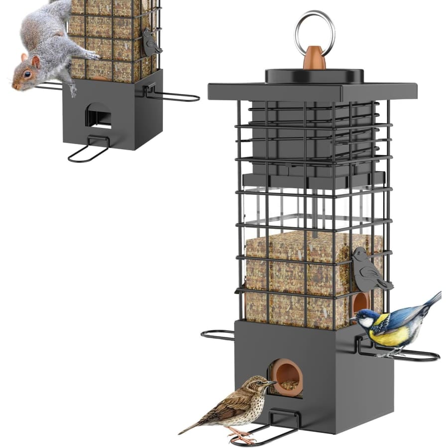 Metal Squirrel Proof Bird Feeder: $20 Metal Squirrel Proof Bird Feeder: $20