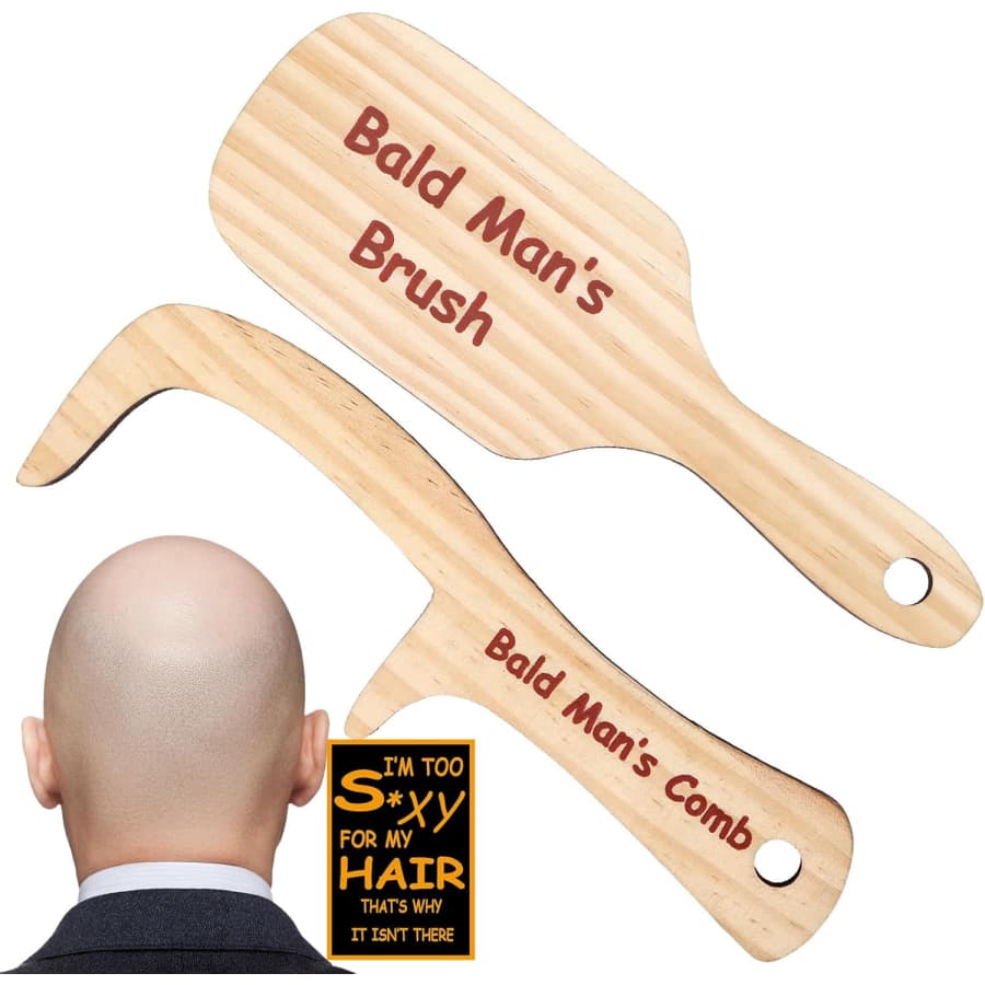 Bald Man's Comb and Brush: $7.19 Bald Man's Comb and Brush: $7.19