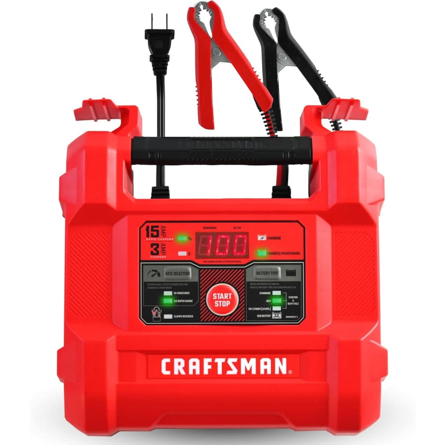 Craftsman 15A Car Battery Charger & Battery Maintainer: $33.03
