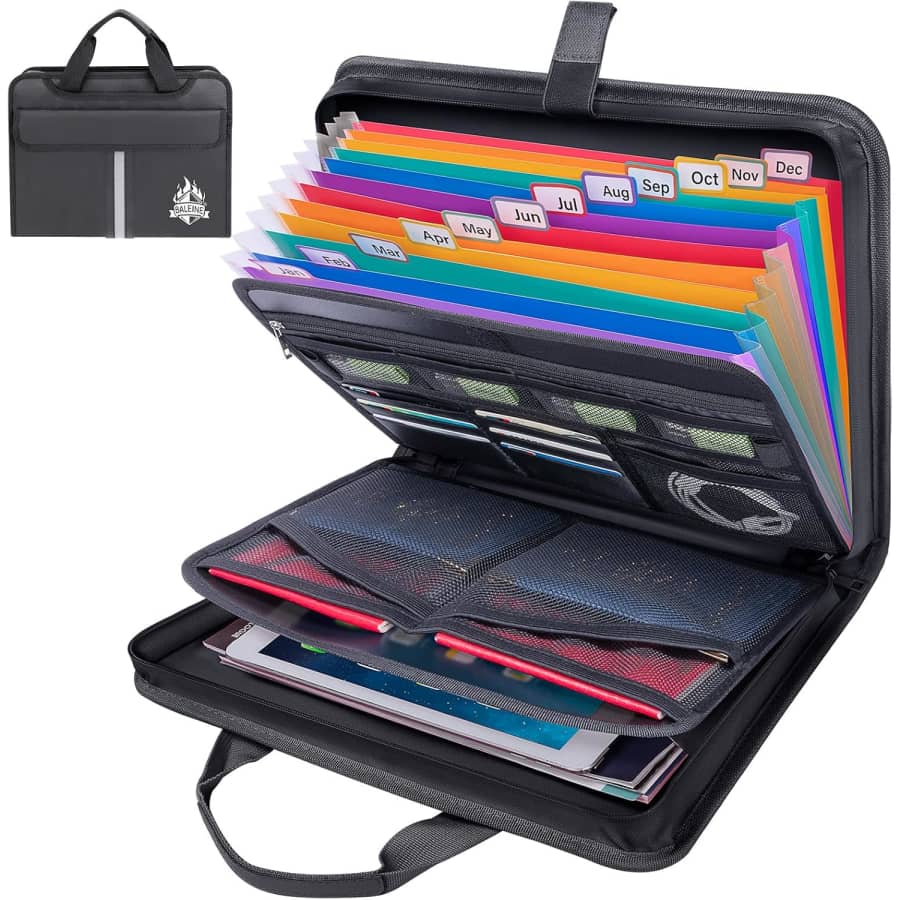 Fireproof Document Organizer: $20