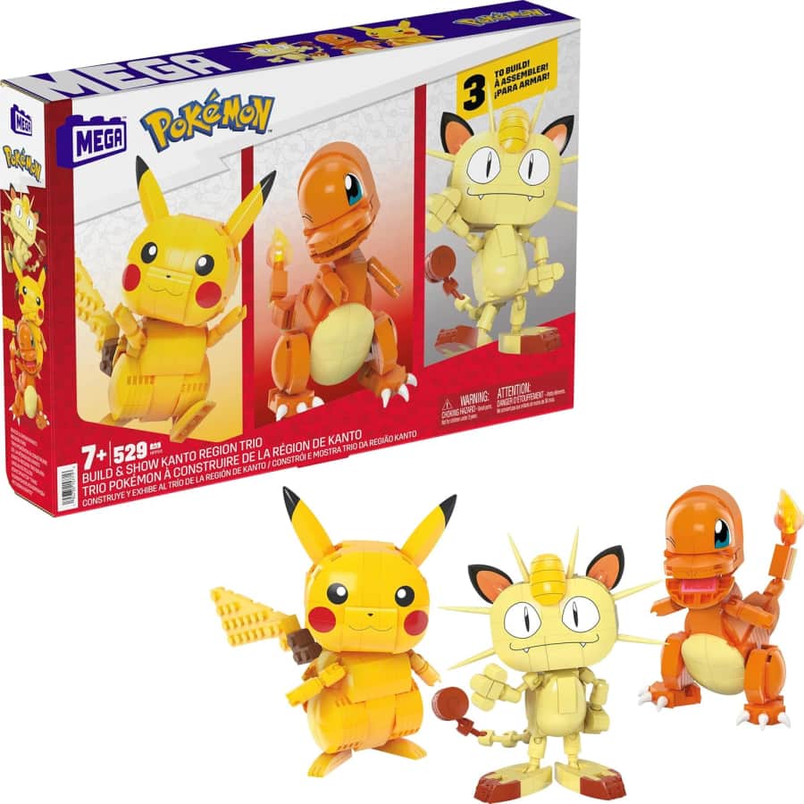 Mega Pokémon Build & Show Kanto Region Trio Building Set: $20.97 Mega Pokémon Build & Show Kanto Region Trio Building Set: $20.97