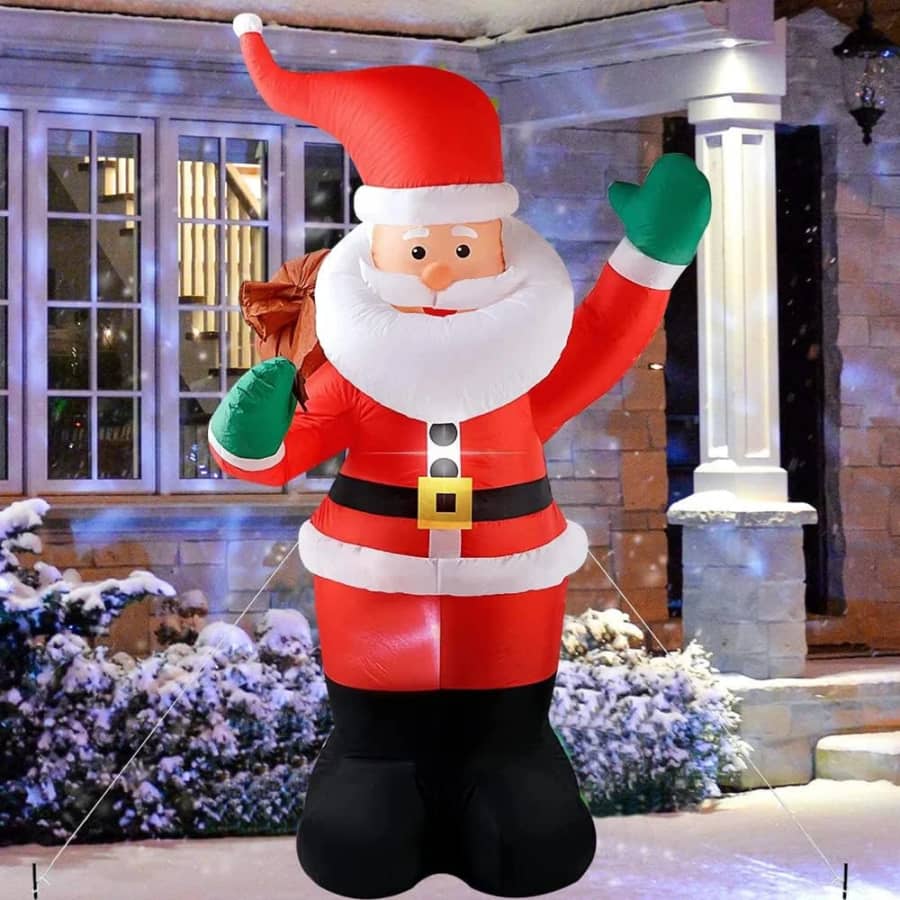 6-Foot Inflatable Santa Claus: $28 6-Foot Inflatable Santa Claus: $28