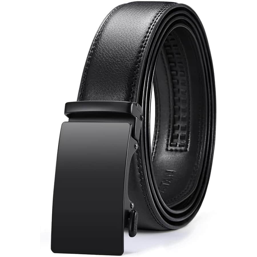 Men's Leather Ratchet Belt: $7.49
