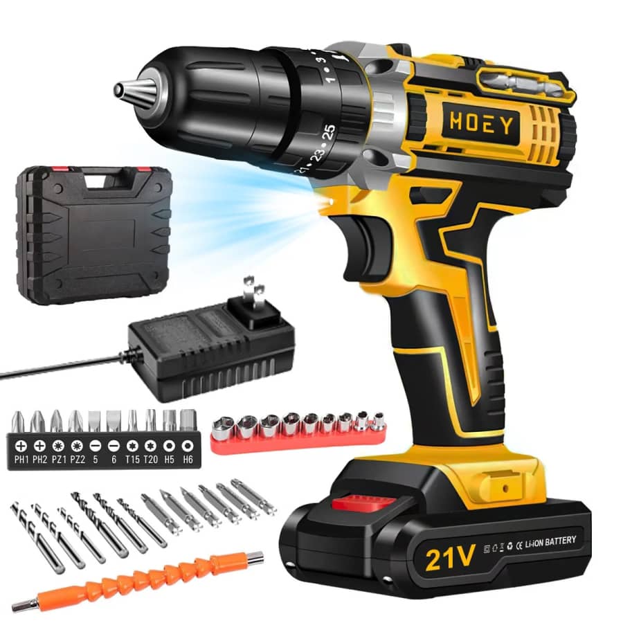 21V Cordless Drill Set: $30 21V Cordless Drill Set: $30