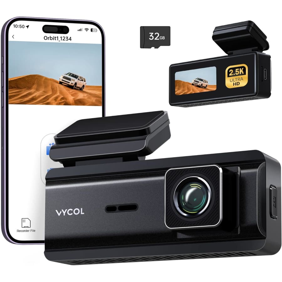 2.5K WiFi Dash Cam w/ 32GB Card: $17.99 2.5K WiFi Dash Cam w/ 32GB Card: $17.99