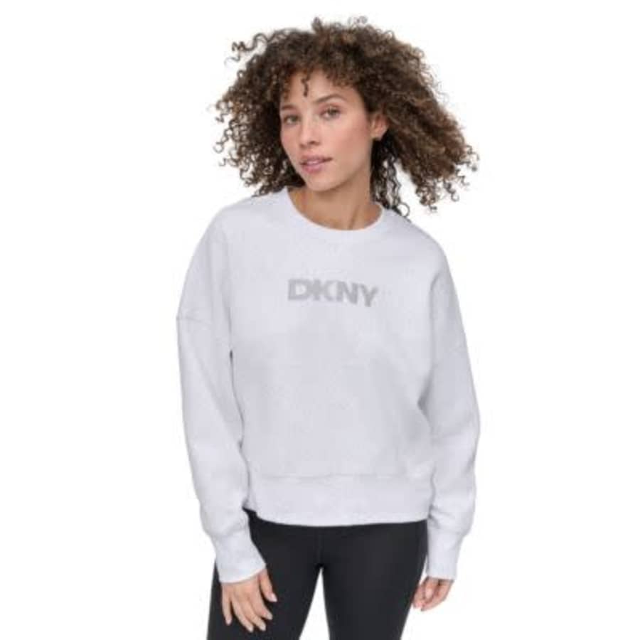 DKNY Sport Women's Mini Stud Logo Sweatshirt: $23.73