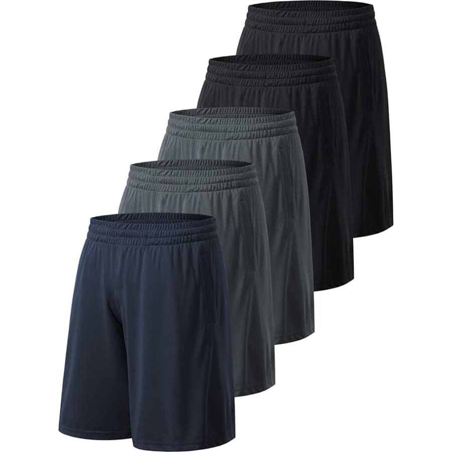 Men's Athletic Shorts 5-Pack: $26