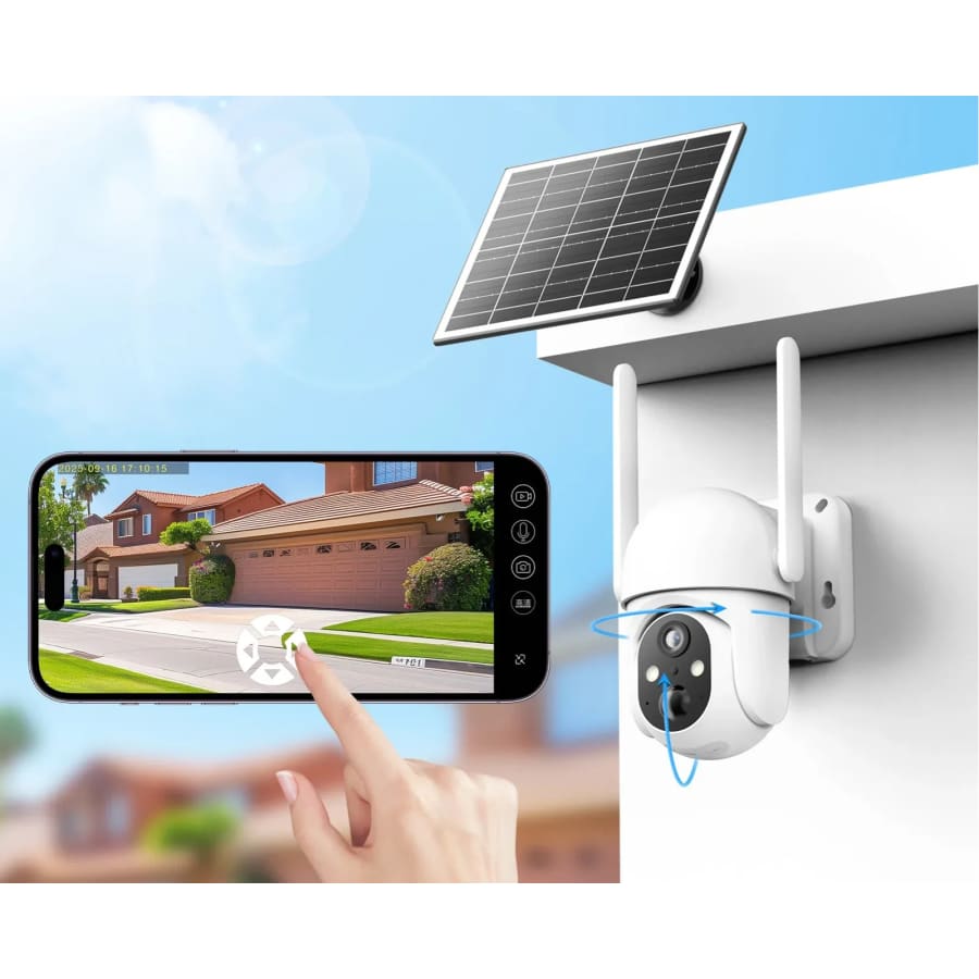 Conico 4G LTE Solar-Powered Wireless 2K Live-View Security Camera: $31 Conico 4G LTE Solar-Powered Wireless 2K Live-View Security Camera: $31