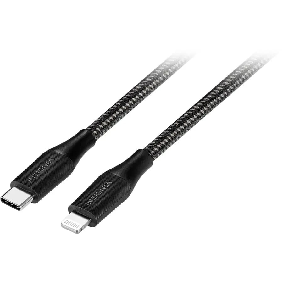 Insignia 10-Foot USB-C to Lightning Cable: $6 Insignia 10-Foot USB-C to Lightning Cable: $6