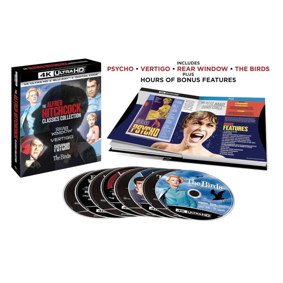 The Alfred Hitchcock Classics Collection on 4K / Blu-ray / Digital: $33 w/ Prime The Alfred Hitchcock Classics Collection on 4K / Blu-ray / Digital: $33 w/ Prime