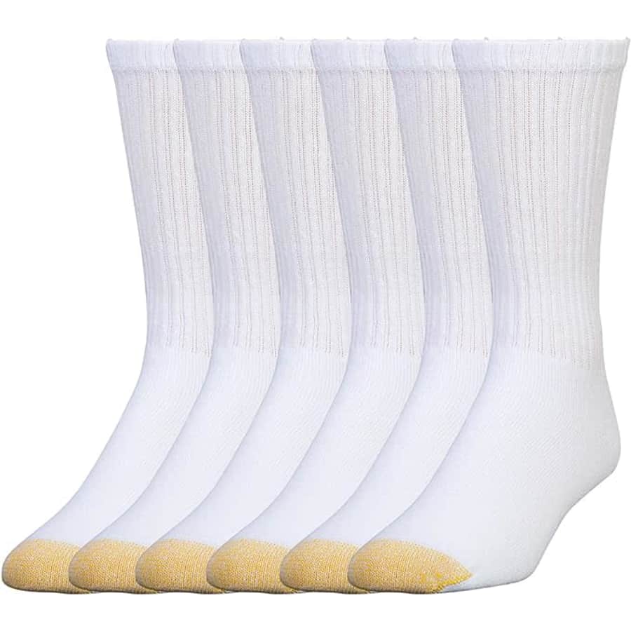 Gold Toe Men's Harrington Crew Socks 6-Pair Pack: $12