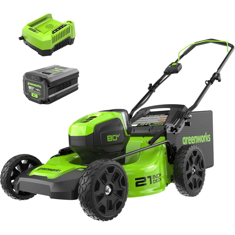 Pre-Owned Like-New Greenworks 80V 21" Cordless Lawn Mower w/ 2 Batteries & Charger: $199 in cart Pre-Owned Like-New Greenworks 80V 21" Cordless Lawn Mower w/ 2 Batteries & Charger: $199 in cart