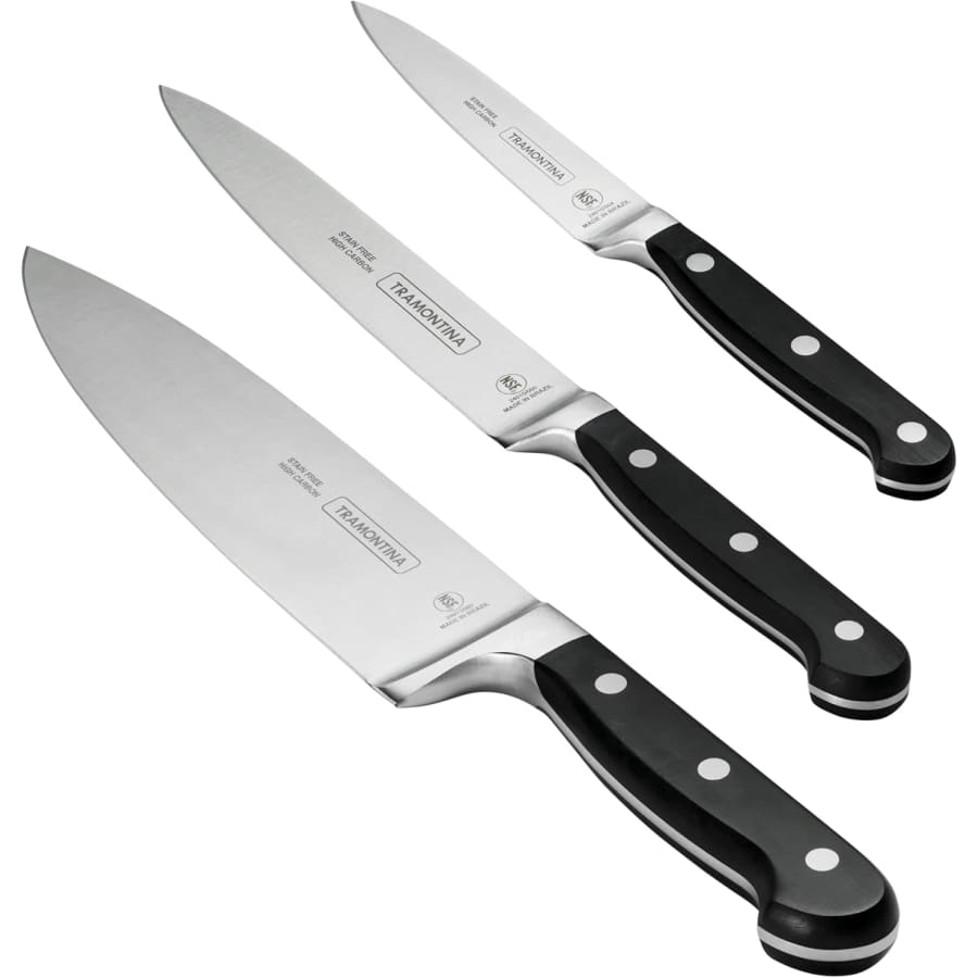 Tramontina Pro Series Forged 3-Piece Starter Kitchen Knife Set: $47