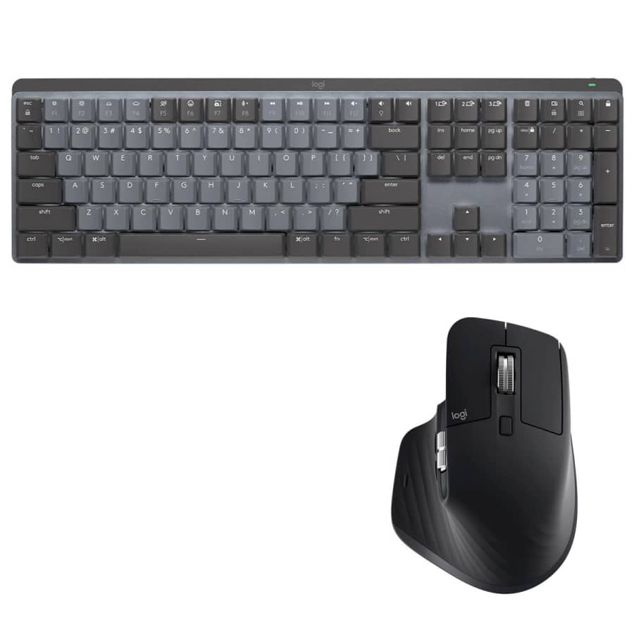 Logitech MX Mechanical Wireless Keyboard & MX Master 3S Mouse Set: $229