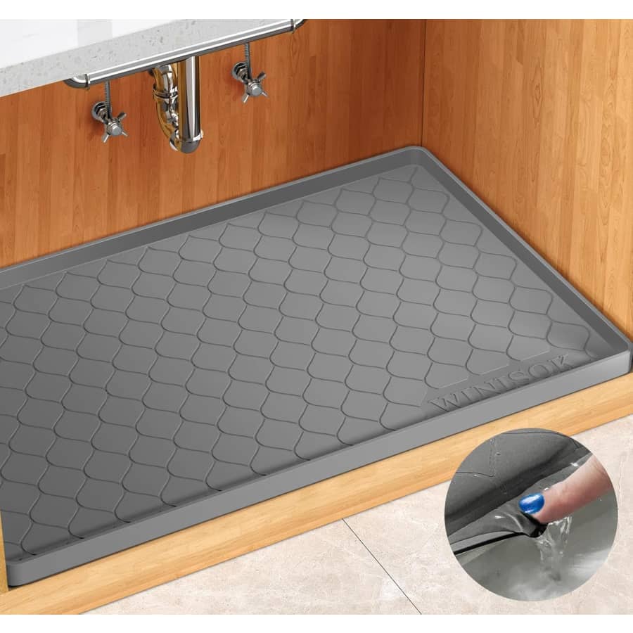 34x22" Waterproof Under Sink Mat: $17 w/ Prime 34x22" Waterproof Under Sink Mat: $17 w/ Prime