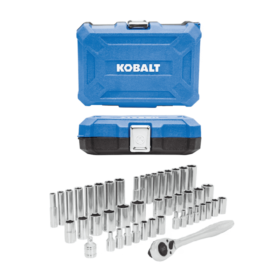Kobalt 46-Piece Standard & Metric Mechanics Tool Set w/ Hard Case: $32 Kobalt 46-Piece Standard & Metric Mechanics Tool Set w/ Hard Case: $32