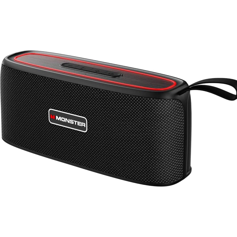 Monster Shock Portable Bluetooth Speaker: $35 Monster Shock Portable Bluetooth Speaker: $35