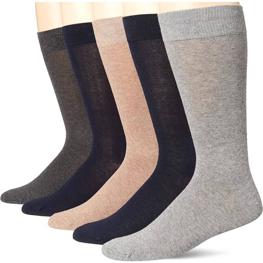 Amazon Essentials Men's Solid Dress Socks: $12