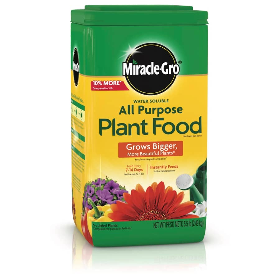 Miracle-Gro 5.5-lb Water-Soluble All Purpose Food: $11.68 in-cart