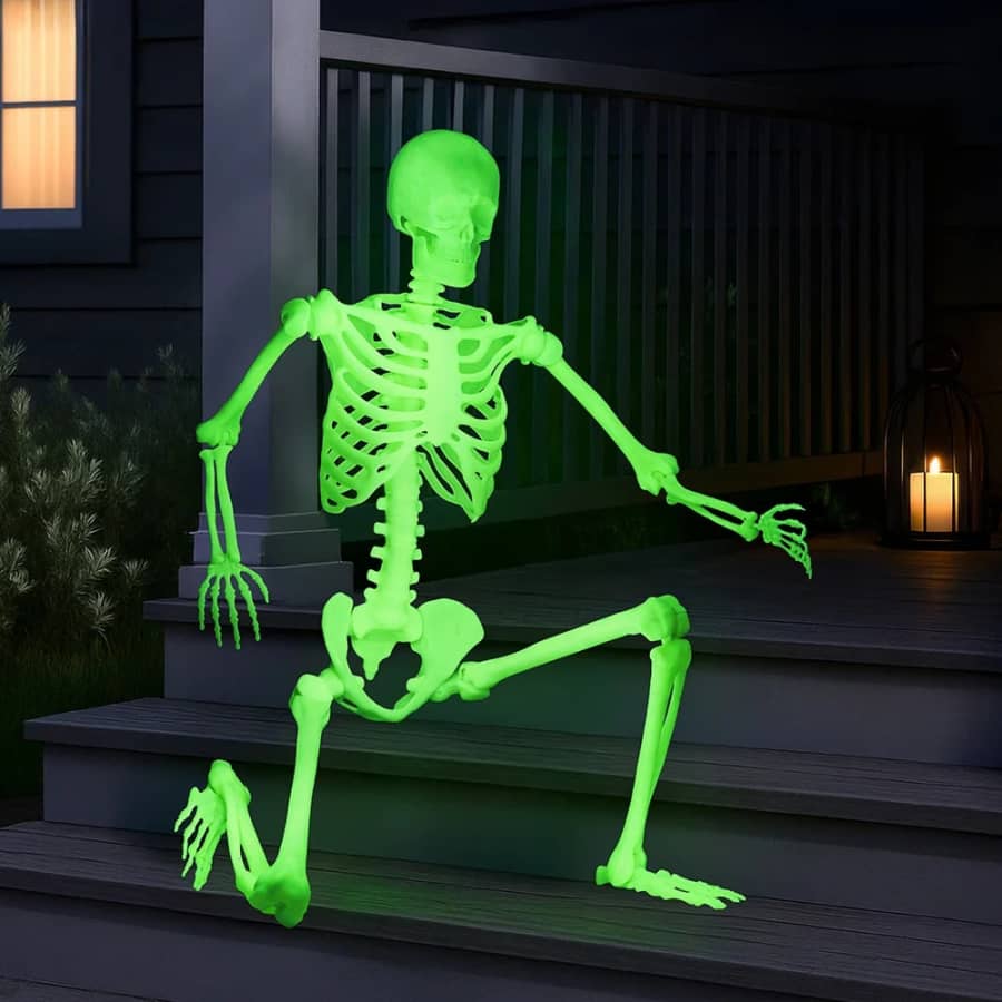 5-Foot Glow-in-the-Dark Poseable Skeleton: $17 5-Foot Glow-in-the-Dark Poseable Skeleton: $17