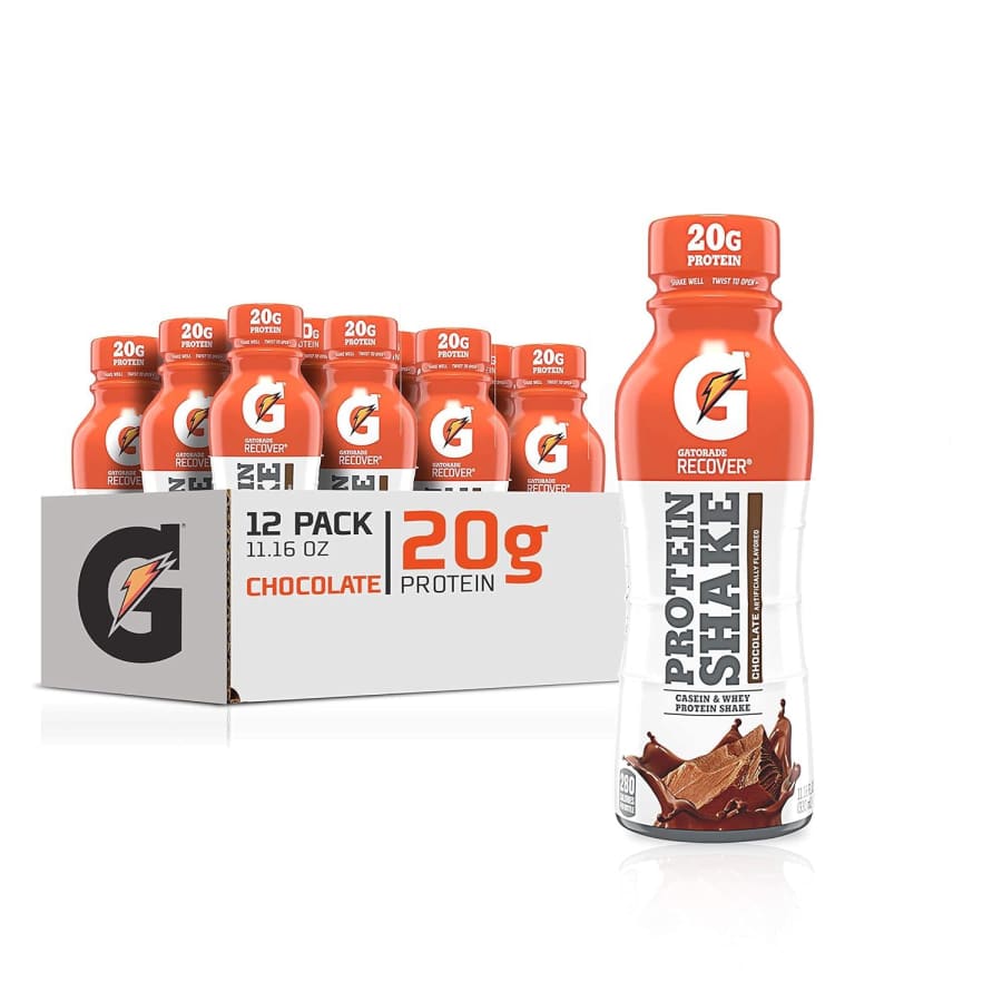 Gatorade Recover Chocolate 20g Protein Shake 12-Pack: $19