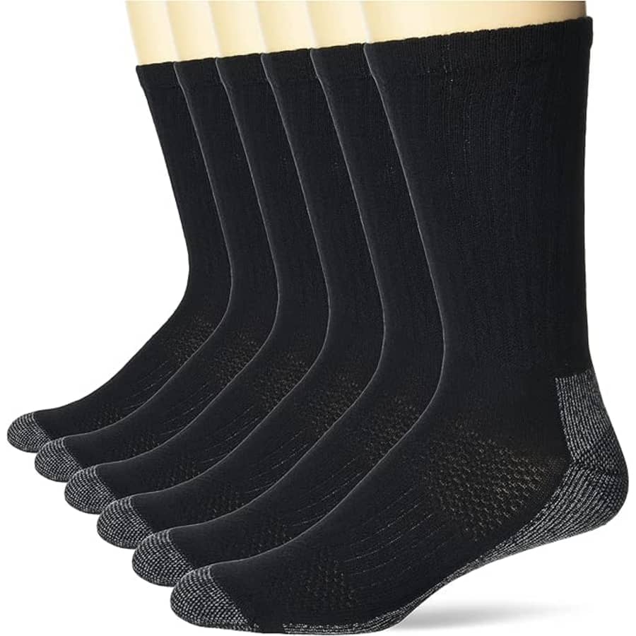 Hanes Men's Work Socks 6-Pack: $7