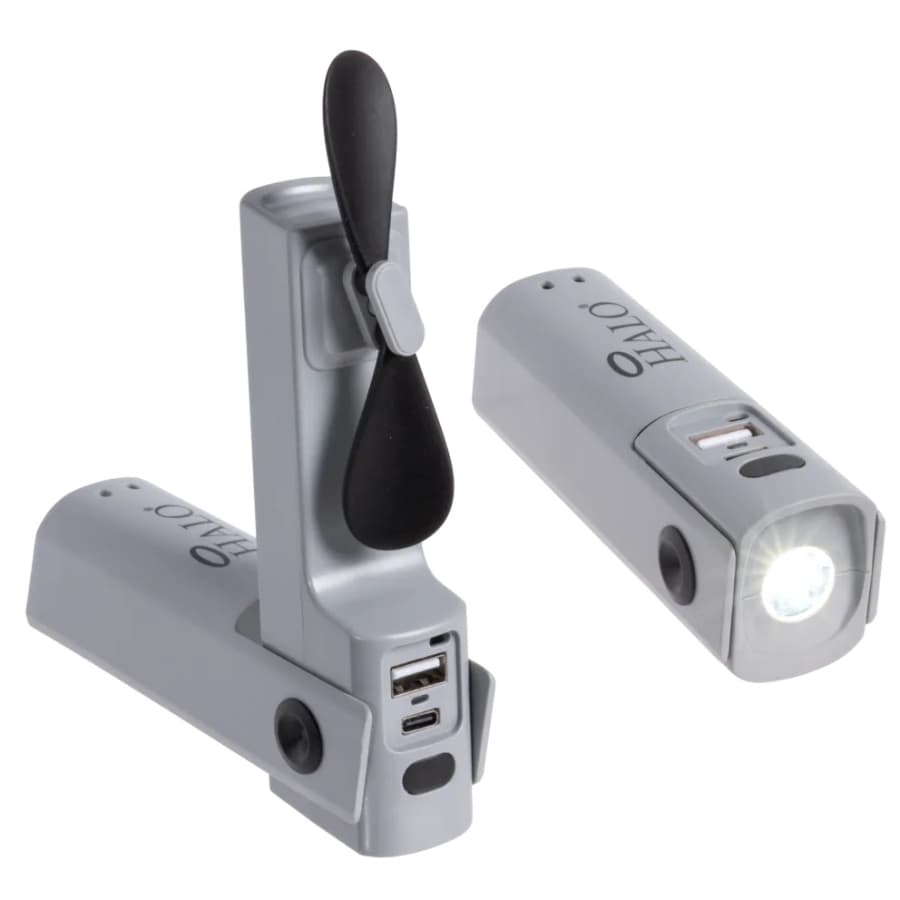 Halo FanPal USB-C Mini Fan Power Bank 2-Pack: $12