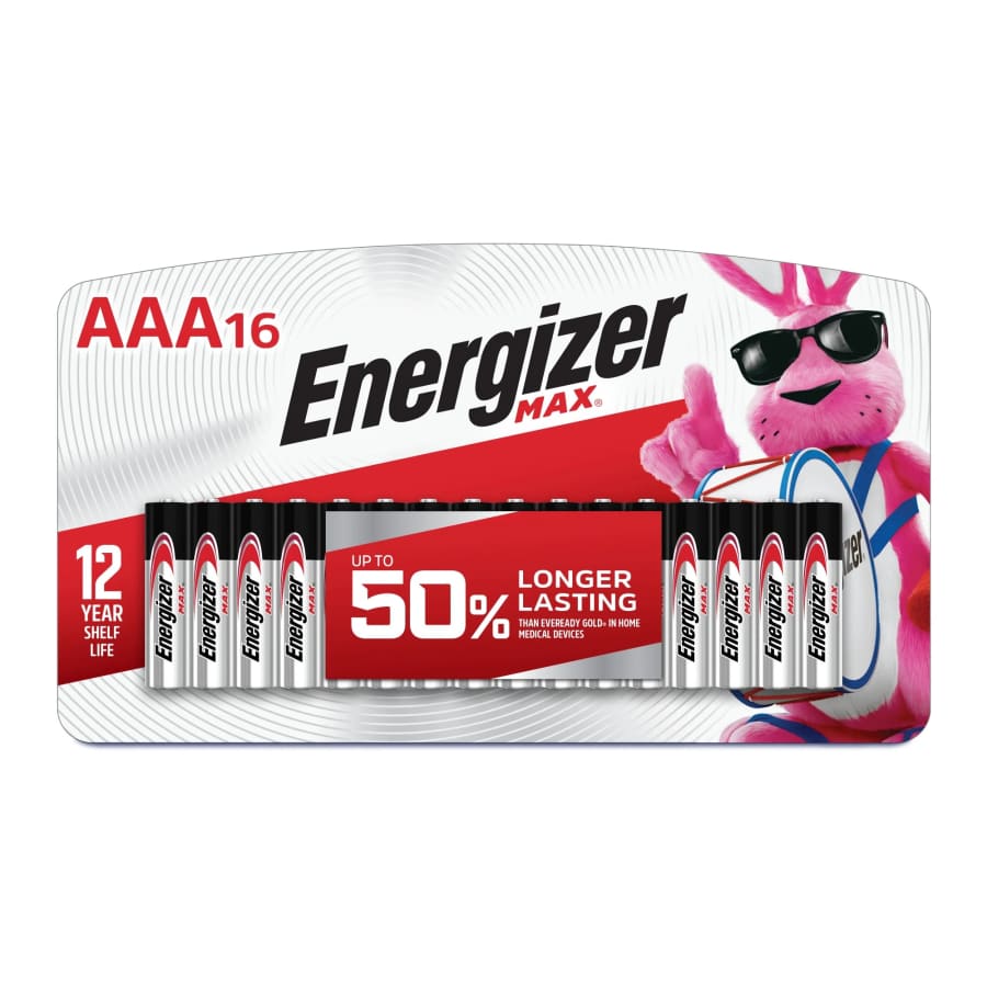Energizer MAX AAA Batteries 16-Pack: $9.99 Energizer MAX AAA Batteries 16-Pack: $9.99