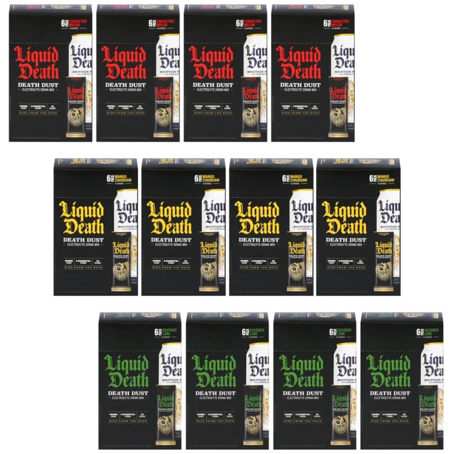 Liquid Death Electrolyte Death Dust Hydration Powder 72-Pack: $30 Liquid Death Electrolyte Death Dust Hydration Powder 72-Pack: $30