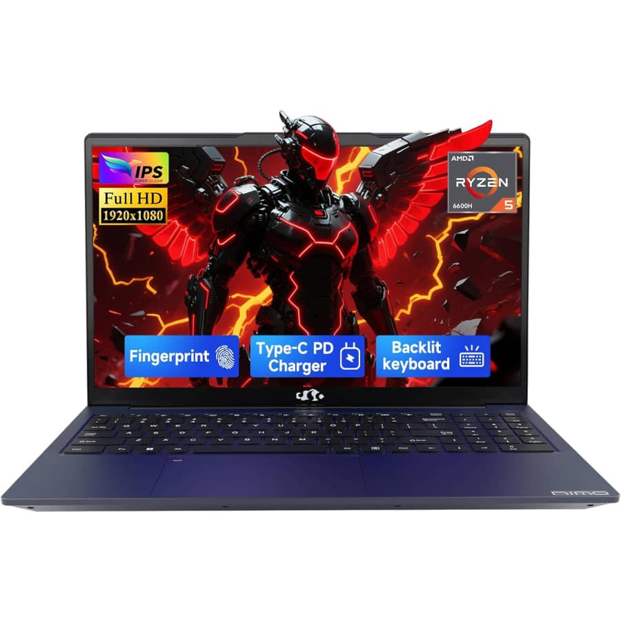 Nimo 15.6" Ryzen 5 1080p Gaming Laptop w/ Radeon 660M GPU: $500