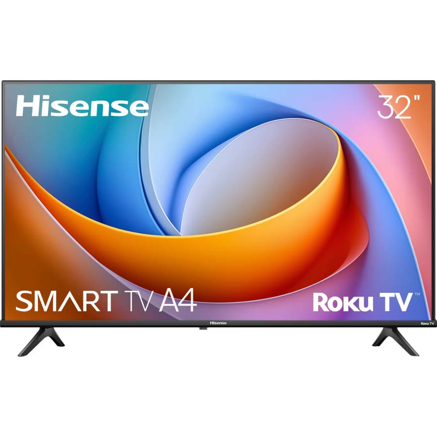 Hisense A4 Series 32A47HNR 32" 720p LED Smart Roku TV (2025): $90