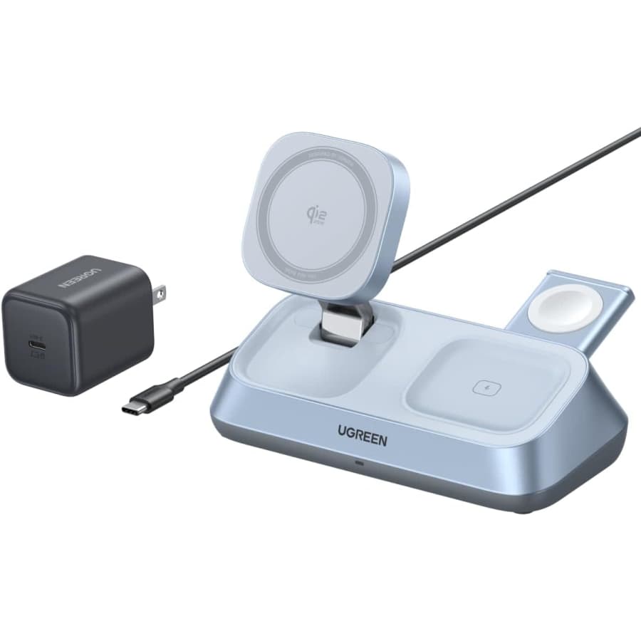 UGREEN Magflow 25W 3-in-1 Qi2 Wireless Charging Stand: $99..99 UGREEN Magflow 25W 3-in-1 Qi2 Wireless Charging Stand: $99..99