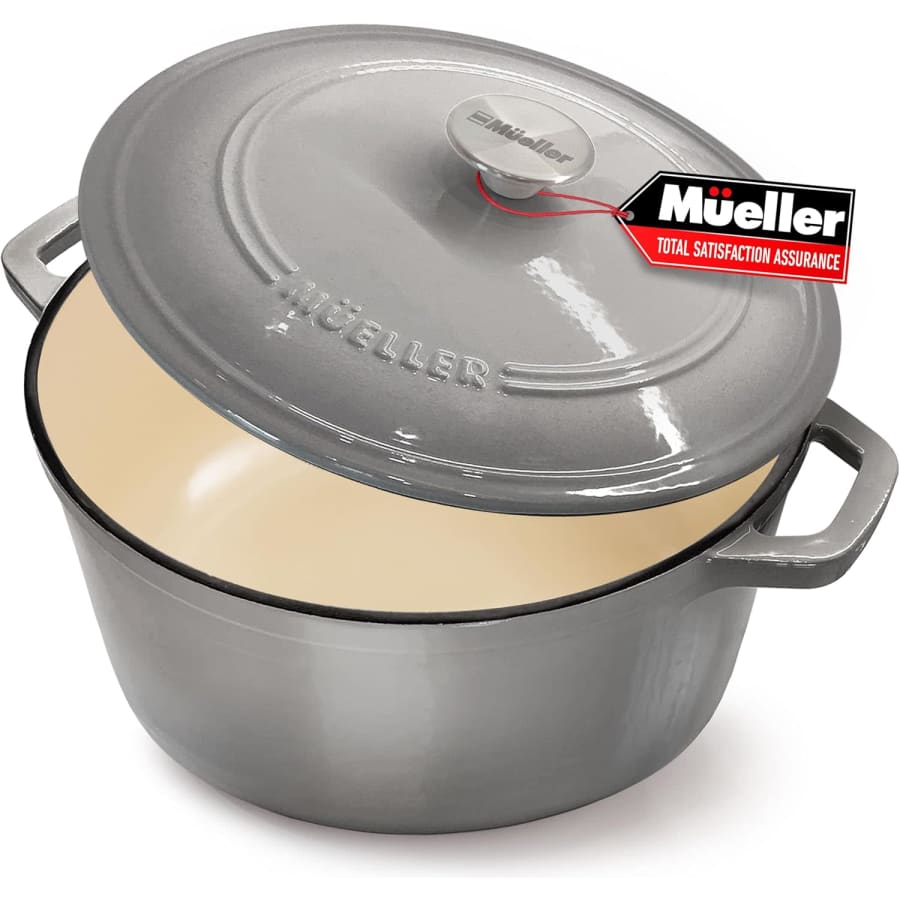 Mueller 6-Quart Enameled Cast Iron Dutch Oven: $38.69 Mueller 6-Quart Enameled Cast Iron Dutch Oven: $38.69