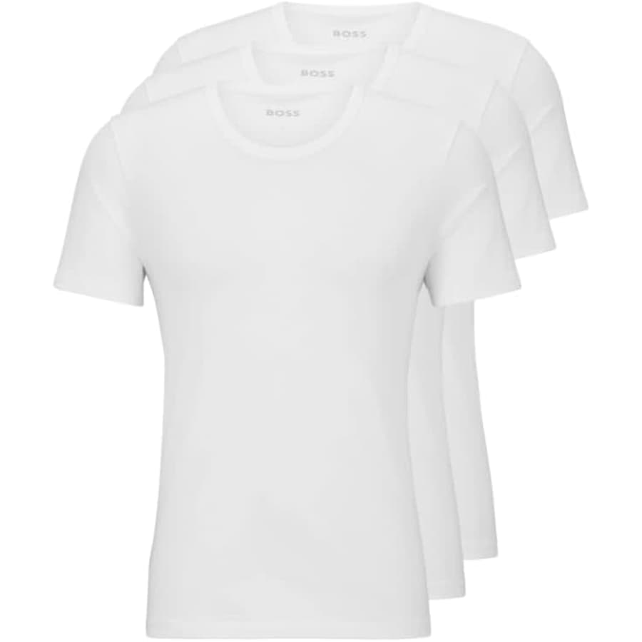 Boss Men's Logo Embroidered Cotton T-Shirt 3-Pack: $28 Boss Men's Logo Embroidered Cotton T-Shirt 3-Pack: $28