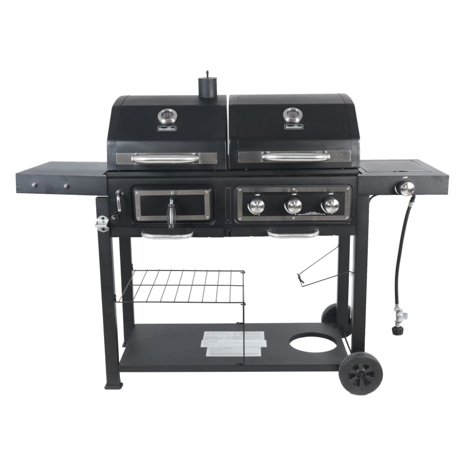 RevoAce Dual-Fuel 3 Burner Gas and Charcoal Combo Grill: $147 RevoAce Dual-Fuel 3 Burner Gas and Charcoal Combo Grill: $147