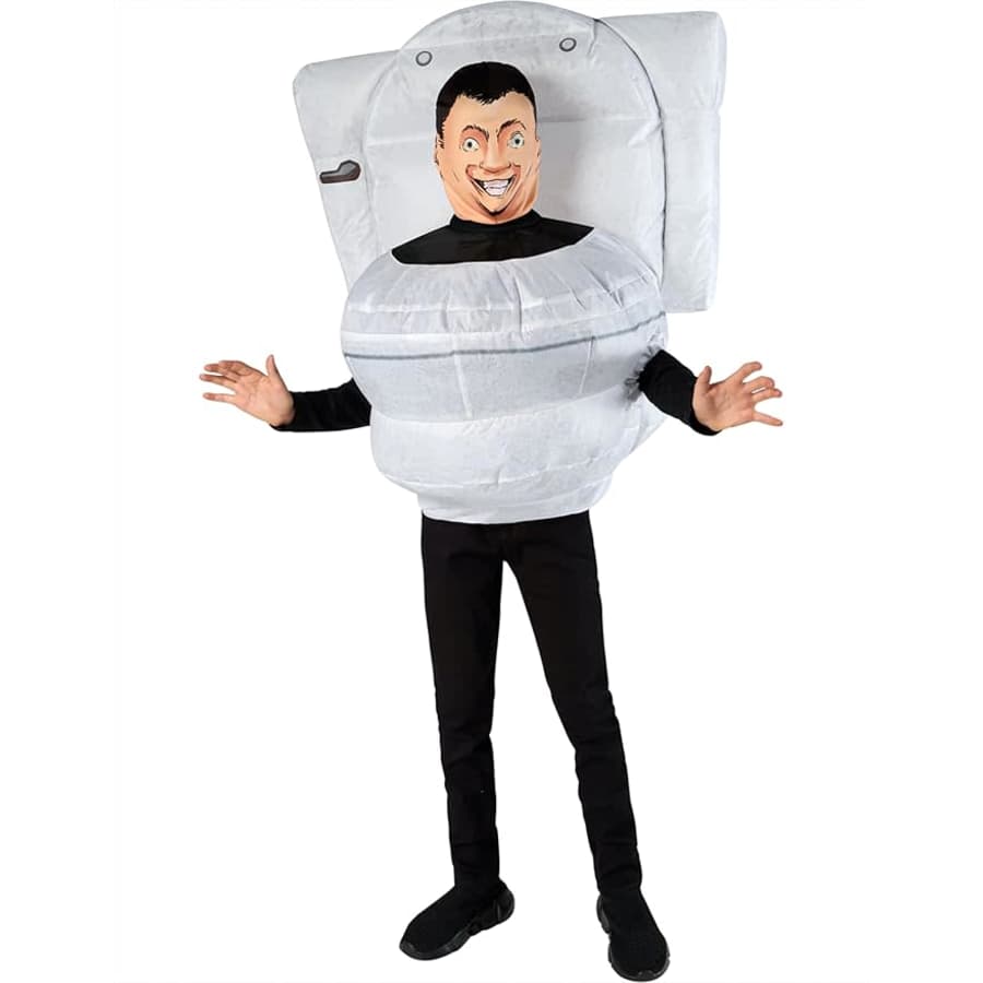 Skibidi Toilet Inflatable Costume: $14 Skibidi Toilet Inflatable Costume: $14
