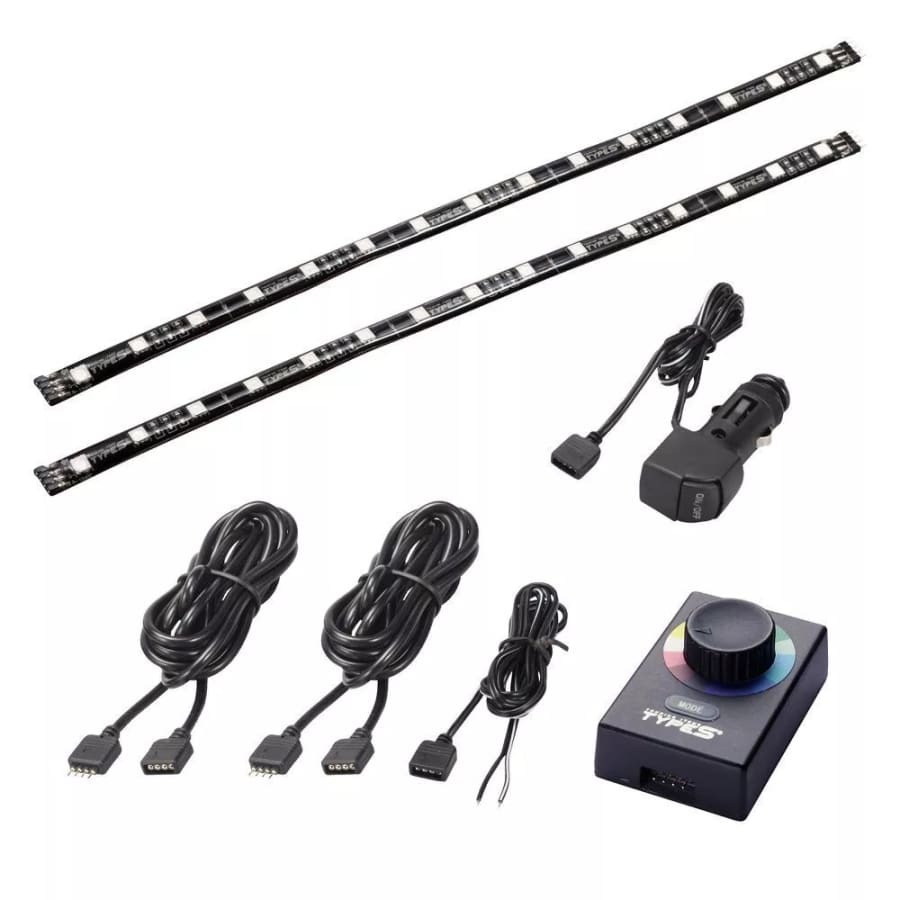 Type S Plug & Glow 24" Multi-Color LED Car Trim Kit: $13