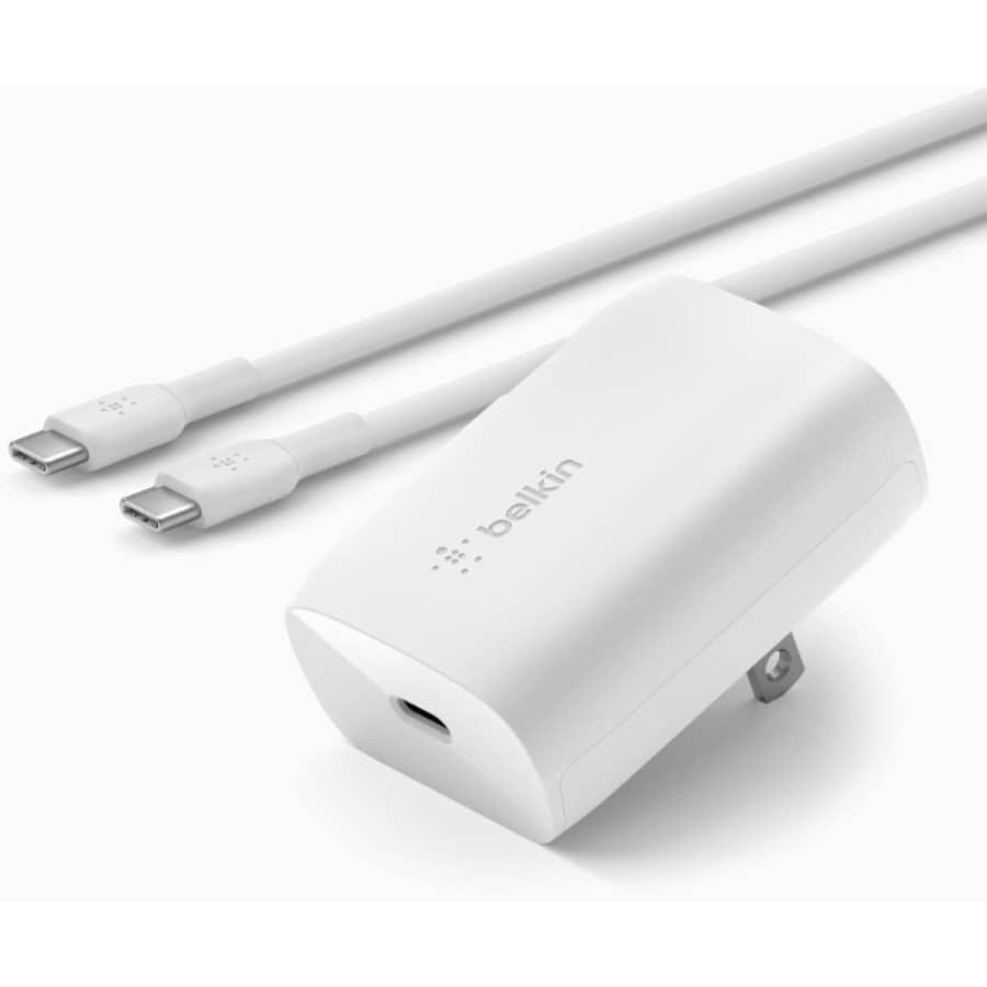 Belkin 30W USBC Charger Block w/ USB-C Cable: $15