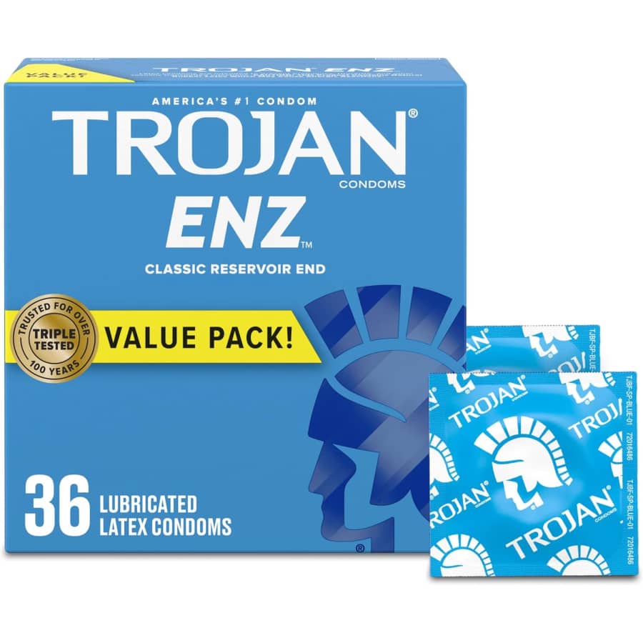 Trojan Enz Lubricated Latex Condoms 36-Pack: $10 via Sub. & Save