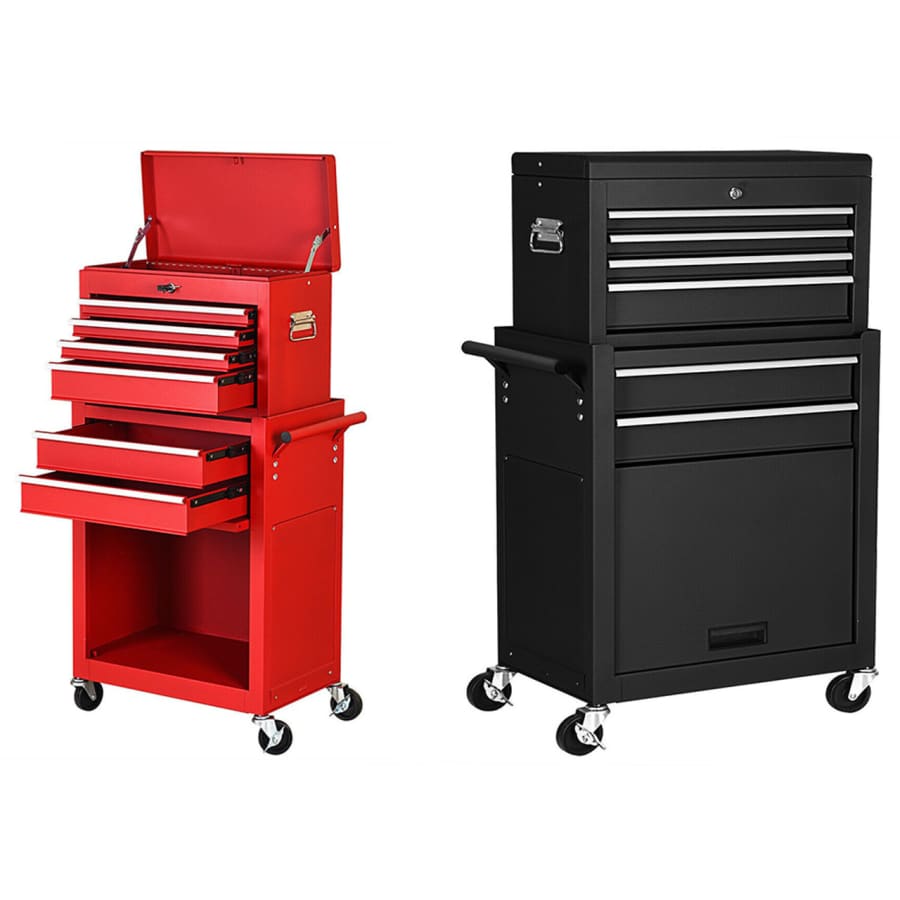 Costway 2-in-1 6-Drawer Rolling Tool Cabinet: $135